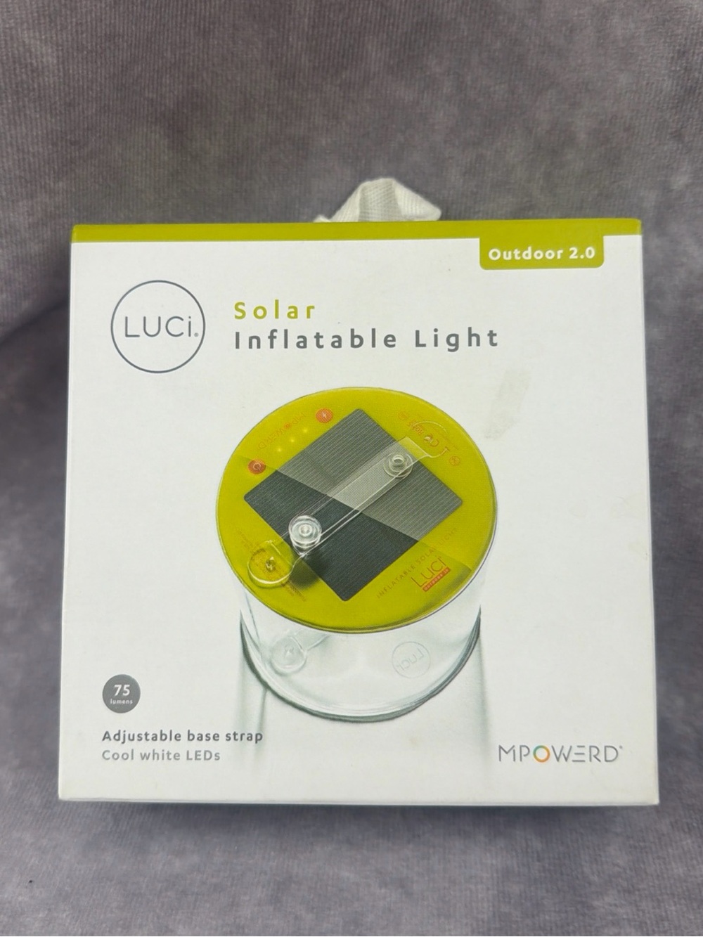MPOWERD Luci Outdoor 2.0 Solar Inflatable Lantern 75 Lumens Waterproof LED